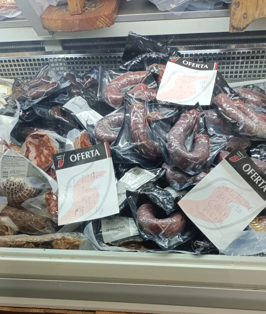 Variedades de Chorizos envasados al vacio